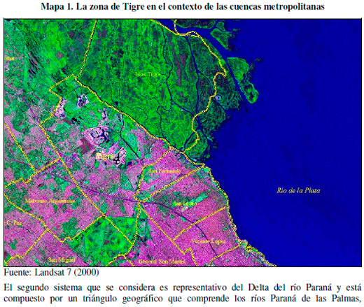 Mapeo de los Servicios Ecológicos en la cuenca baja del Río Luján y su